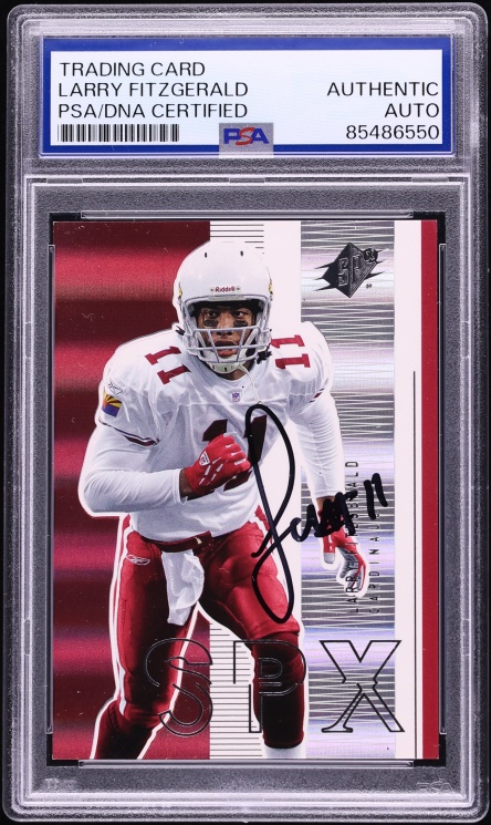 Larry Fitzgerald Signed Autographed Trading Card AUTO PSA/DNA AUTH