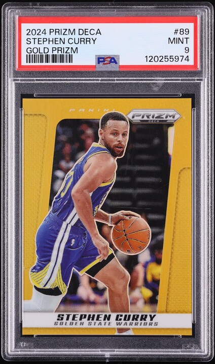 2024 Panini Prizm Deca Gold Stephen Curry /10 #89 PSA 9 MINT - Photo 1