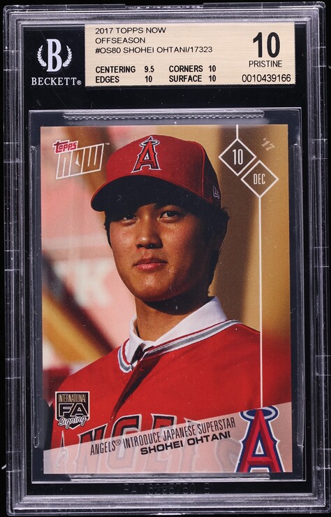 2017 Topps Now Off Season Shohei Ohtani PROSPECT #OS80 BGS 10 PRISTINE