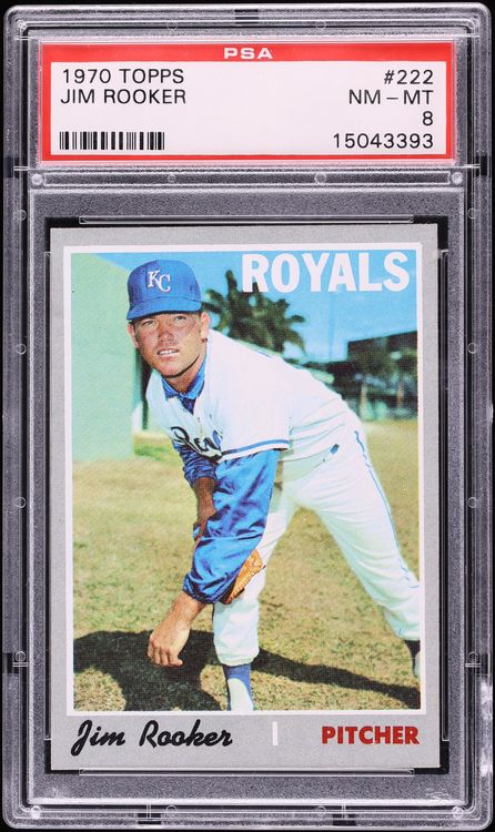 1970 Topps Jim Rooker #222 PSA 8 NM-MT