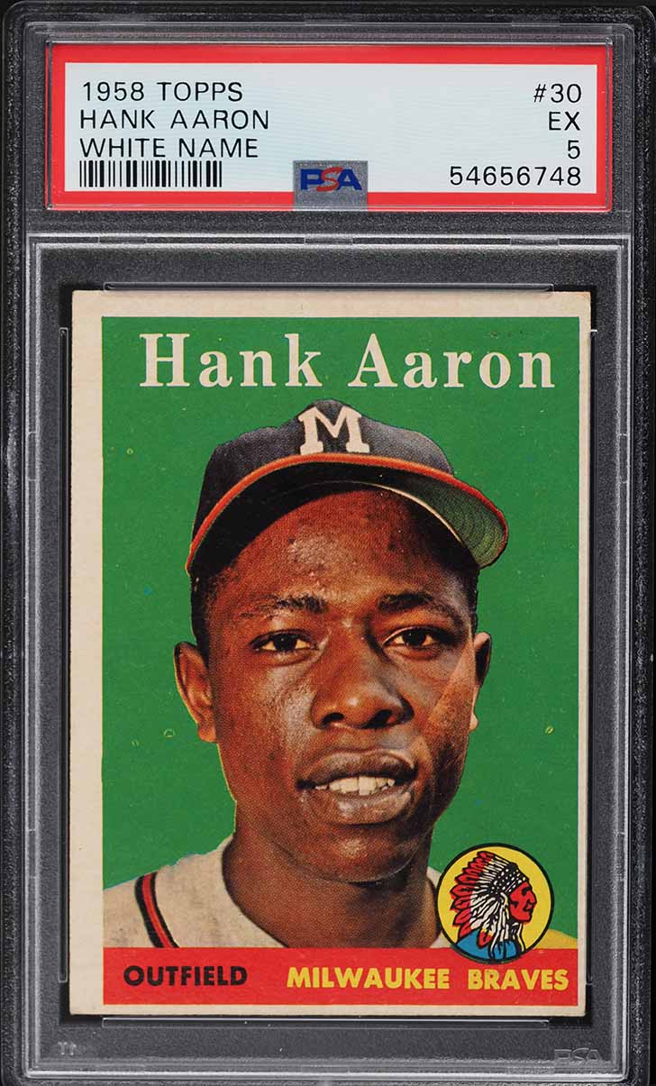 1958 Topps Hank Aaron #30 PSA 5 EX