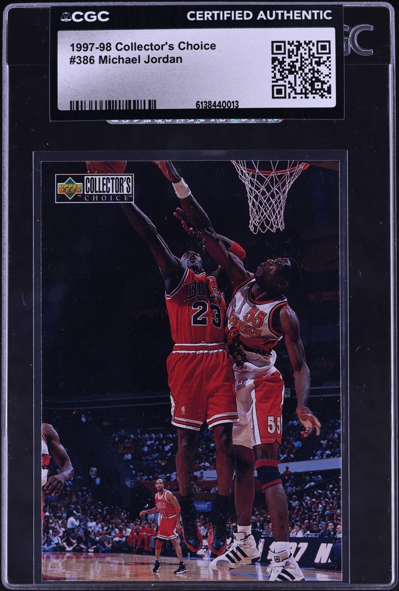 1997 Collector's Choice Michael Jordan #386 CGC AUTH