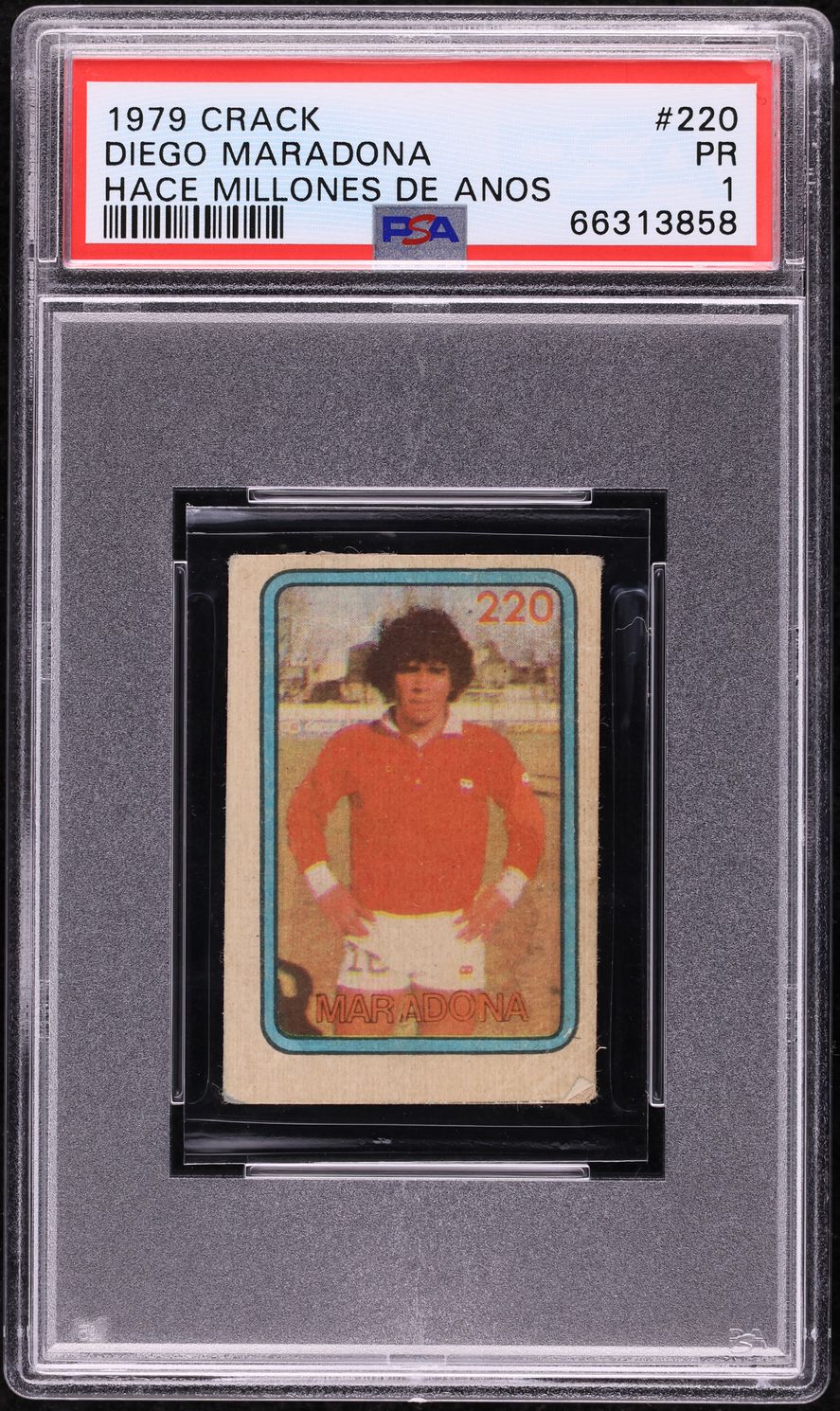 Carte à Collectionner Crack Diego Maradona Super #3 Futbol RC Rookie 1979 - État Très Bon, Non Gradée