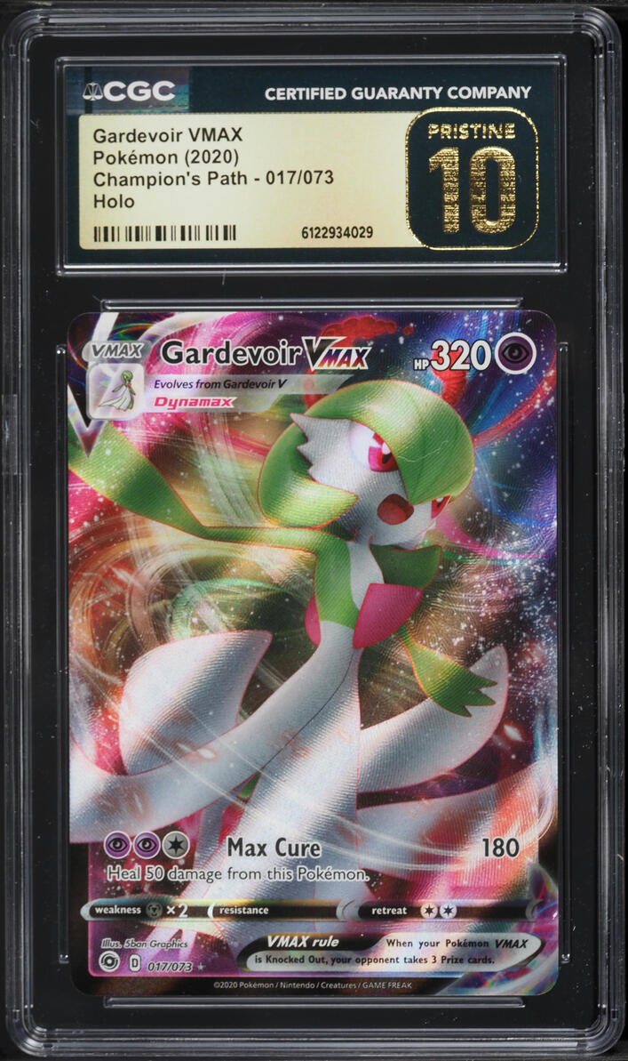 2020 Pokemon Sword & Shield Champion's Path Full Art Gardevoir VMAX #17 CGC 10 PRISTINE