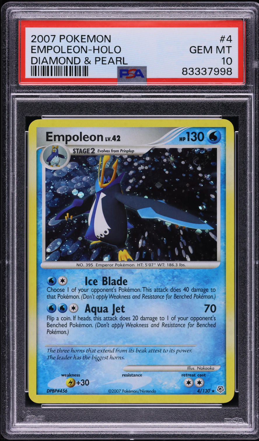 2007 Pokemon Diamond & Pearl Holo Empoleon #4 PSA 10 GEM MINT
