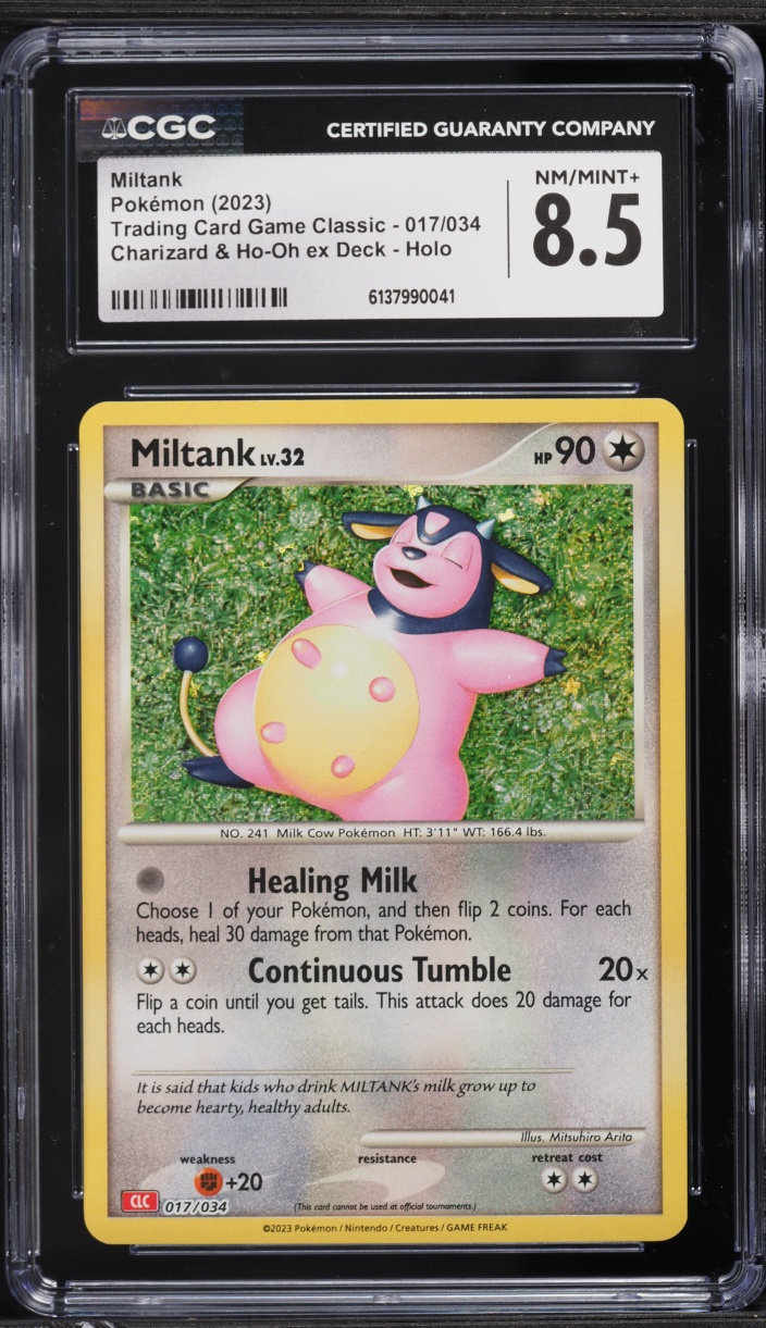 2023 Pokemon TCG Classic Collection Holo Miltank #17 CGC 8.5 NM-MT+