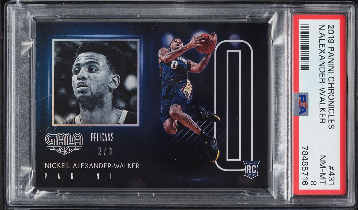 2019 Panini Chronicles Nickel Alexander-Walker ROOKIE /8 #431 PSA 8 NM-MT