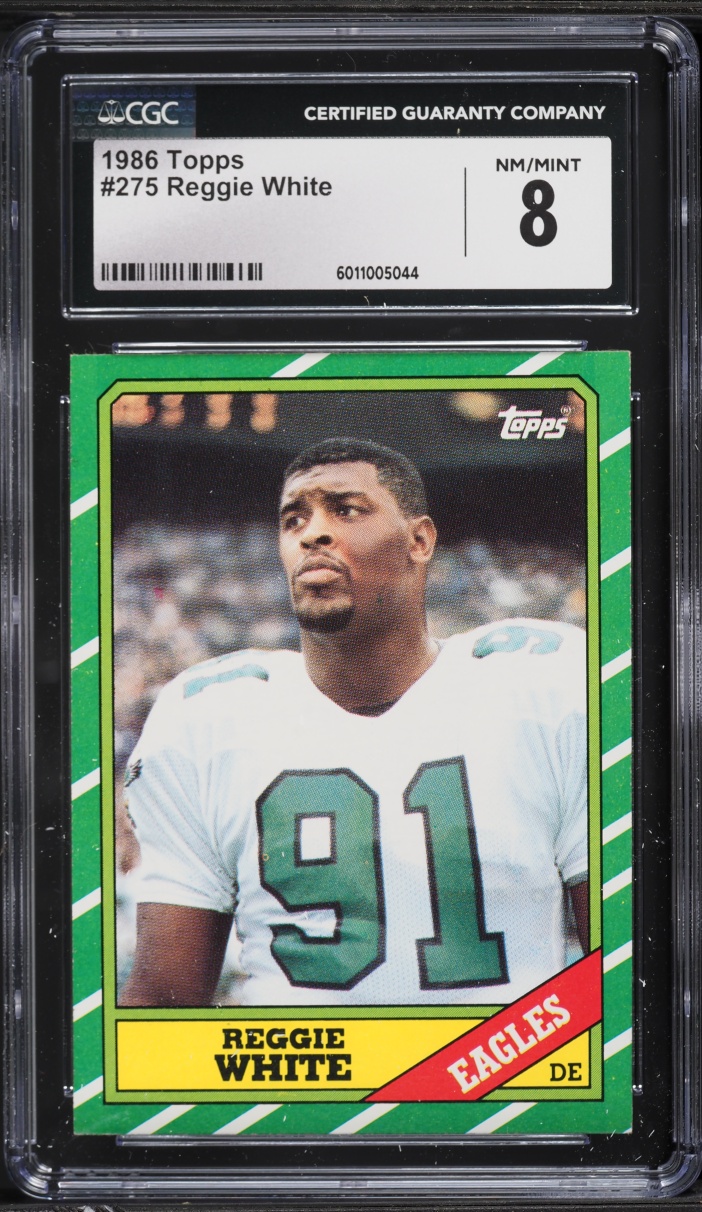 1986 Topps Football Reggie White ROOKIE #275 CGC 8 NM-MT
