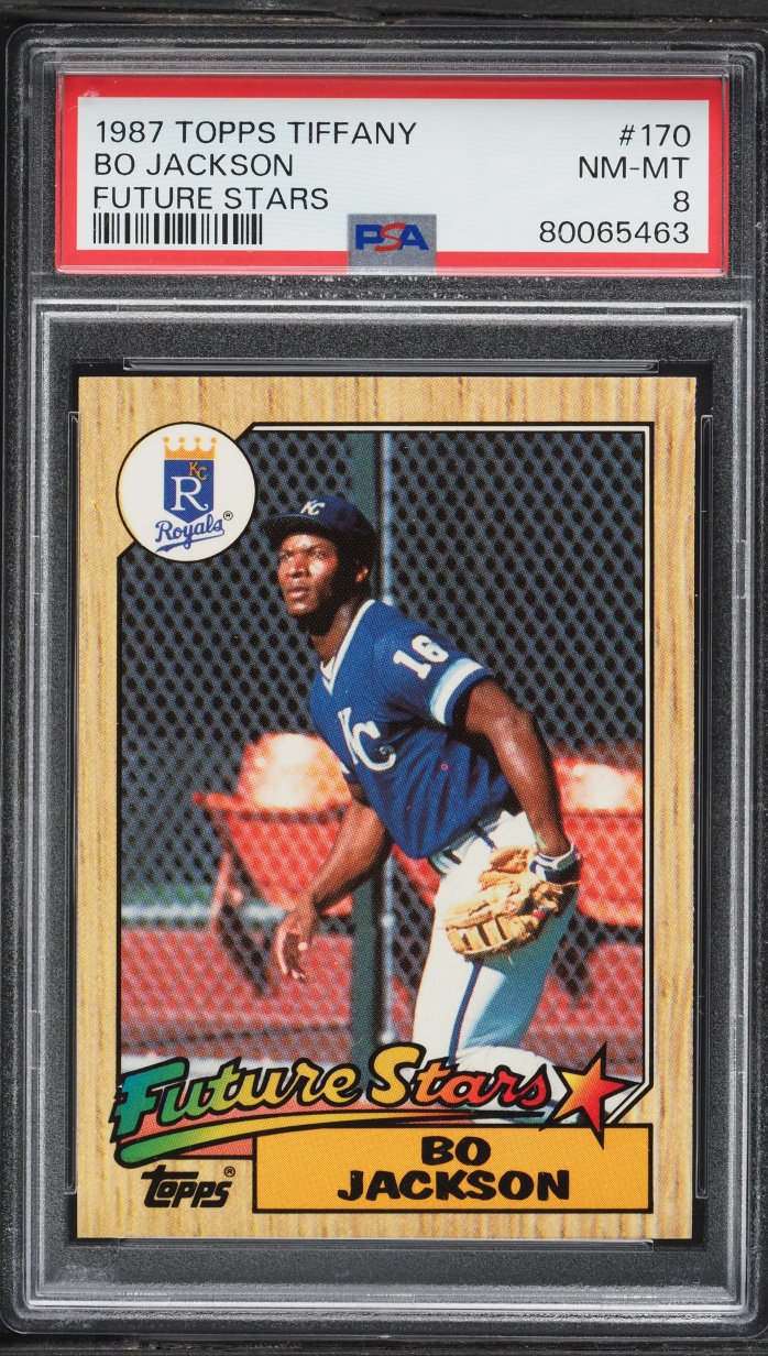 1987 Topps Tiffany Future Stars Bo Jackson ROOKIE #170 PSA 8 NM-MT