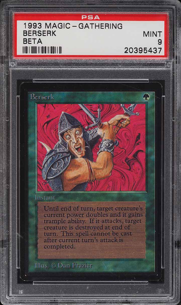 1993 Magic The Gathering MTG Beta Demonic Tutor CGC 9 MINT on