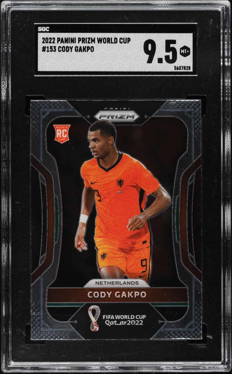 2022 Panini Prizm World Cup Cody Gakpo ROOKIE #153 SGC 9.5 MINT+