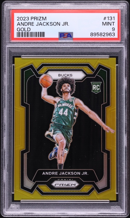 2023 Panini Prizm Gold Andre Jackson Jr. ROOKIE 1/10 #131 PSA 9 MINT - Photo 1