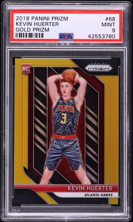 2018 Panini Prizm Gold Kevin Huerter ROOKIE /10 #68 PSA 9 MINT - Photo 1
