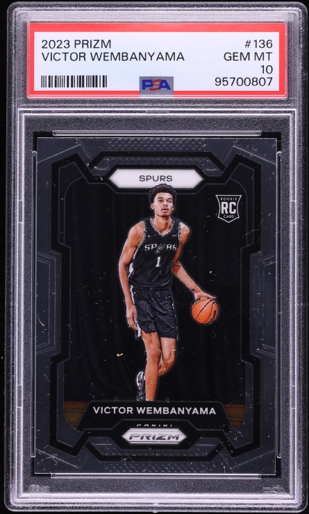 2023 Panini Prizm Victor Wembanyama ROOKIE #136 PSA 10 GEM MINT