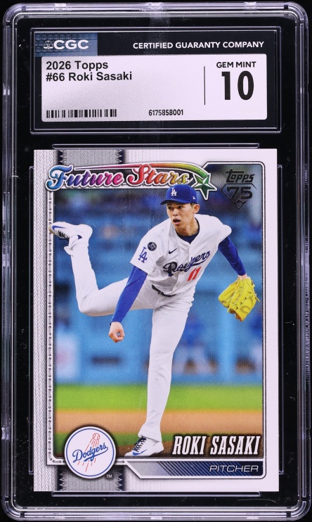 2026 Topps Roki Sasaki #66 CGC 10 GEM MINT