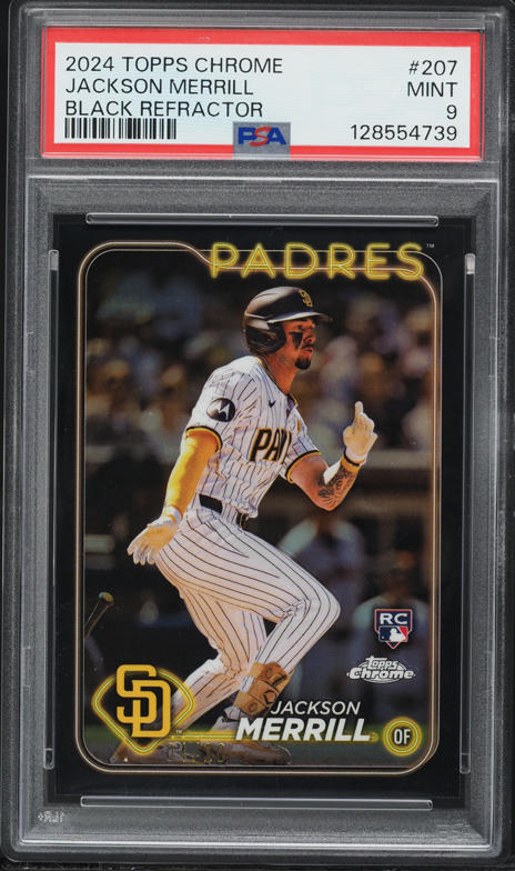 2005 Topps Chrome Black Refractor Jay-Z /399 #217 PSA 8.5 NM-MT+