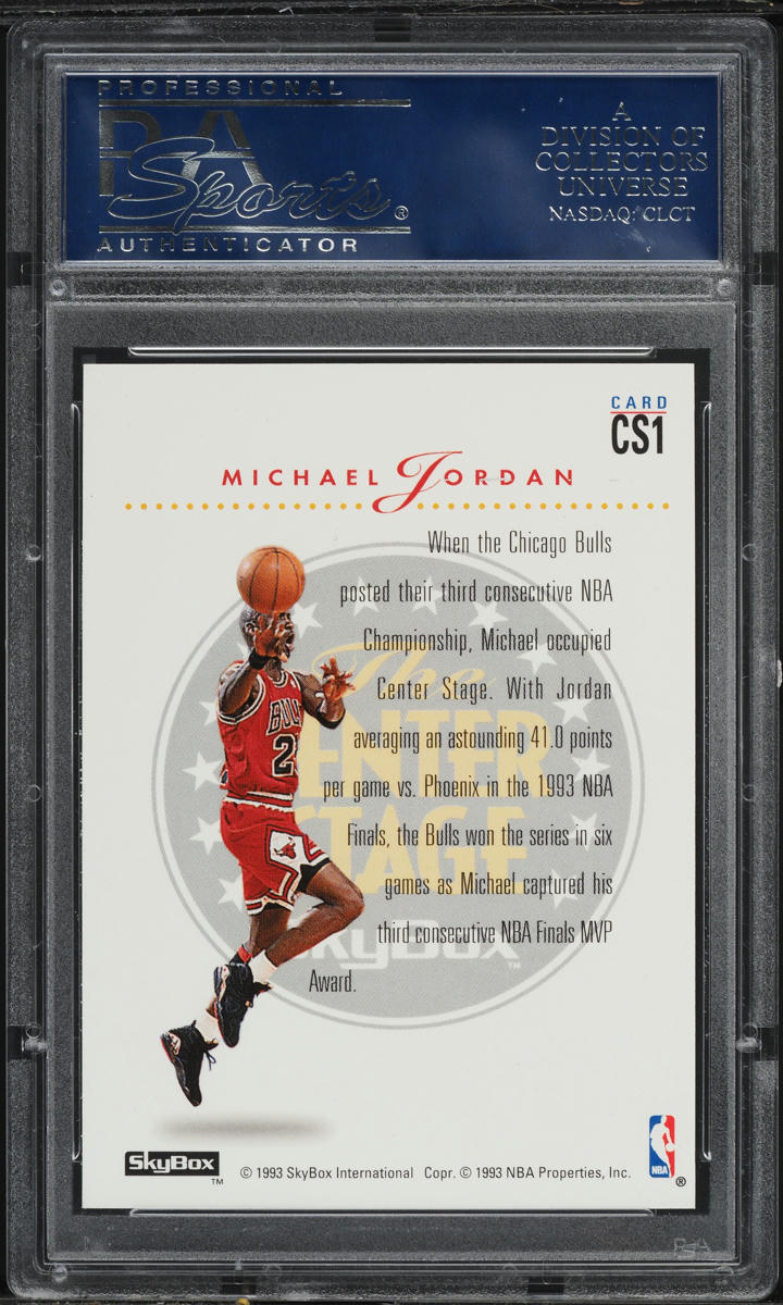 1993 Skybox Premium Center Stage Michael Jordan #CS1 PSA 10 GEM MINT