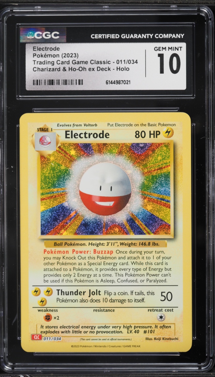2023 Pokemon TCG Classic Collection Holo Electrode #11 CGC 10 GEM MINT