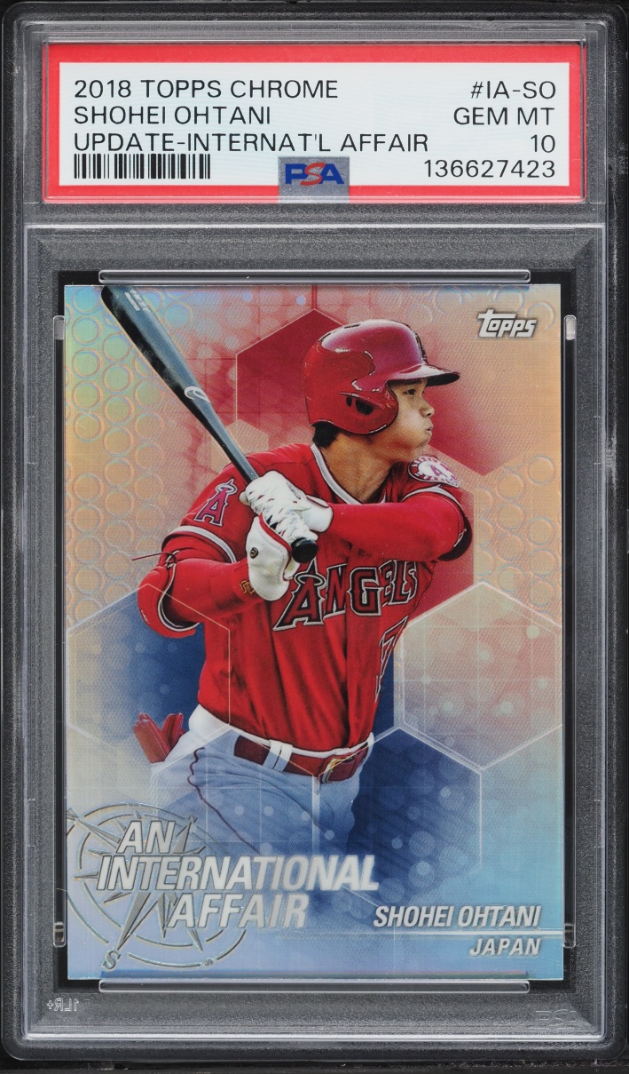 2018 Topps Update An International Affair Shohei Ohtani ROOKIE #IA-SO PSA 10 GEM MINT