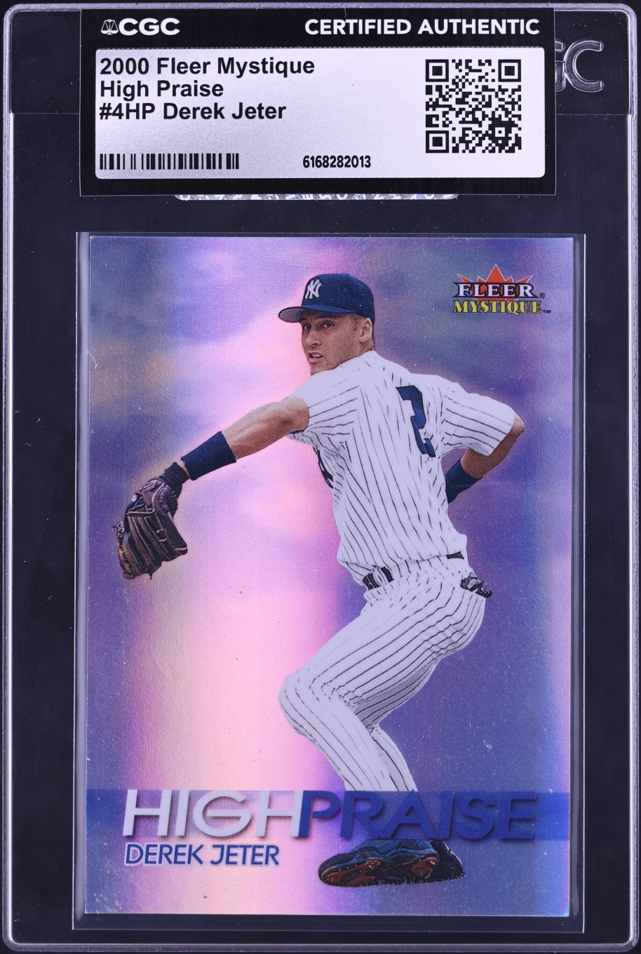 2000 Fleer Mystique High Praise Derek Jeter #4HP CGC AUTH