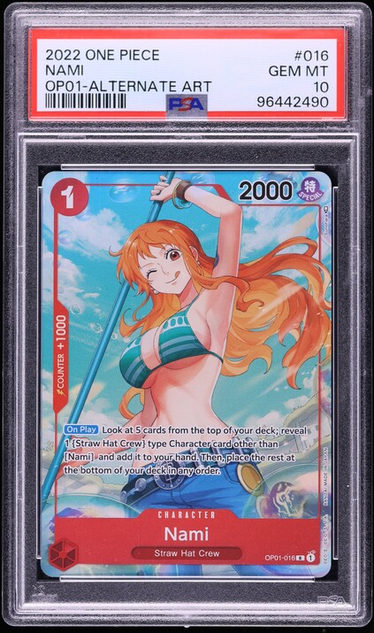 2022 One Piece Japanese Standard Battle Winner Alt Art Nami #ST01