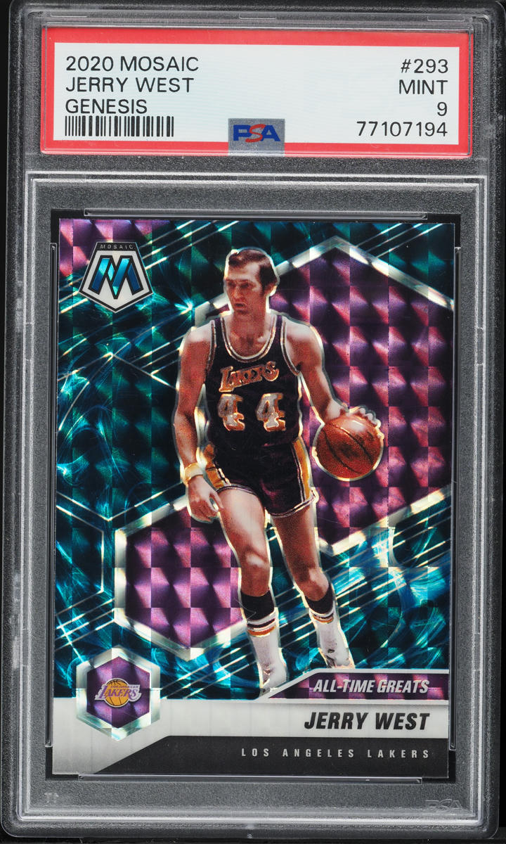 2020 Panini Mosaic Genesis Jerry West #293 PSA 9 MINT