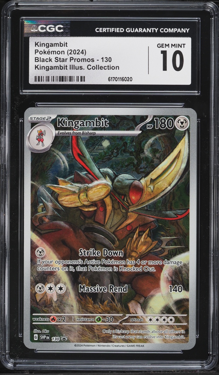 2024 Pokemon Scarlet & Violet Promo Illustration Collection Full Art Kingambit #130 CGC 10 GEM