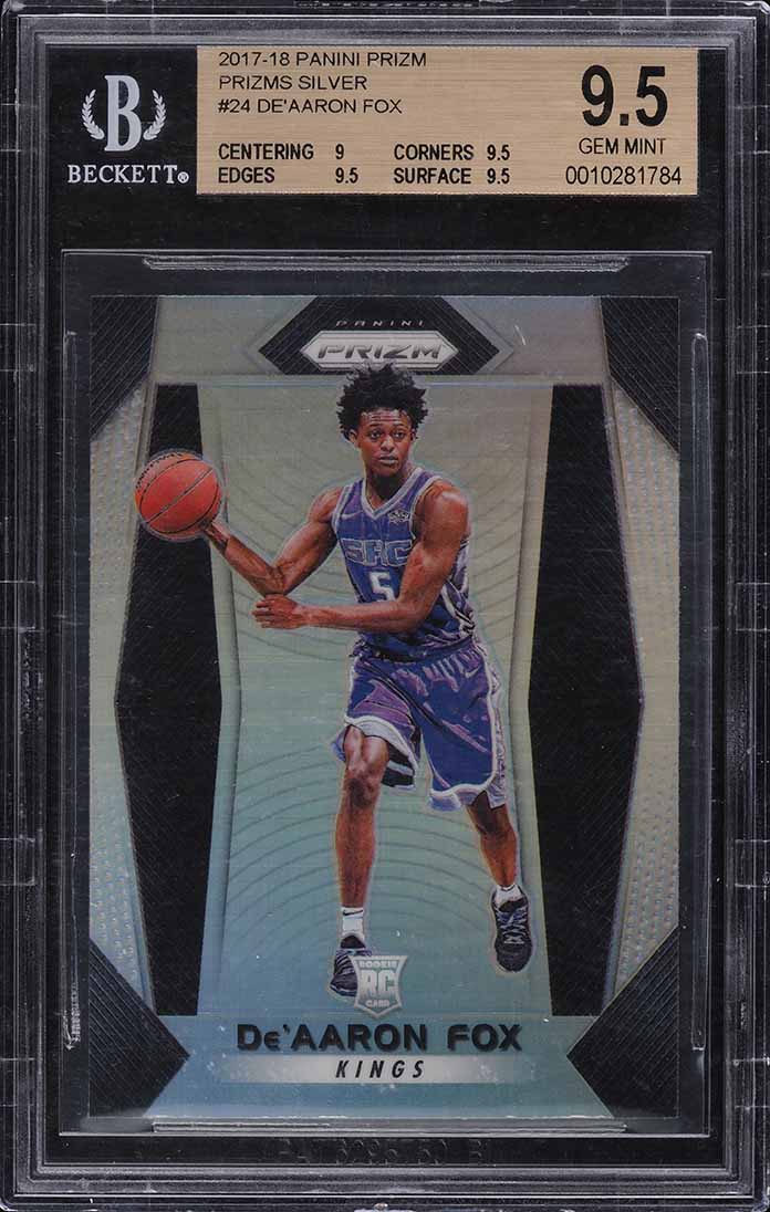 2017 Hoops De'Aaron Fox ROOKIE RC #255 PSA 10 GEM MINT on Fanatics