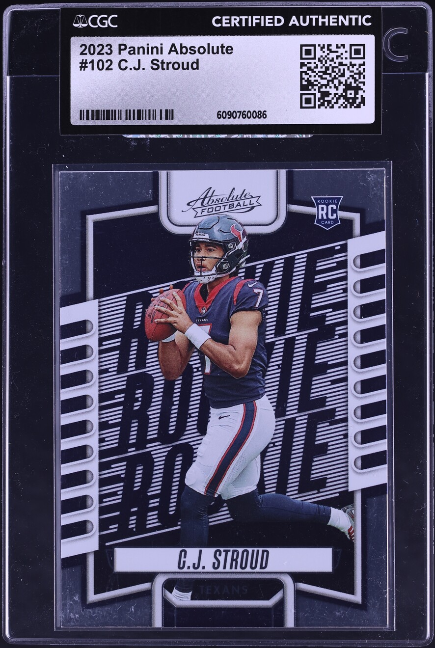 2023 Absolute Football C.J. Stroud ROOKIE #102 CGC AUTH