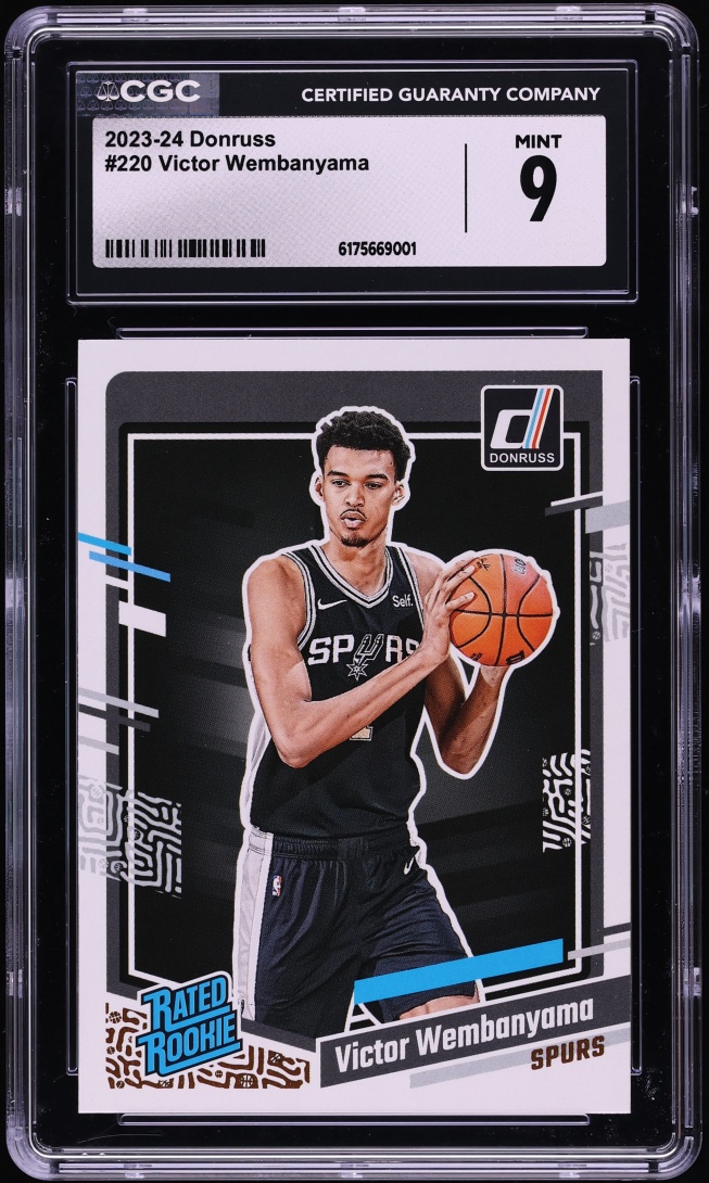 2023 Donruss Basketball Victor Wembanyama ROOKIE #220 CGC 9 MINT