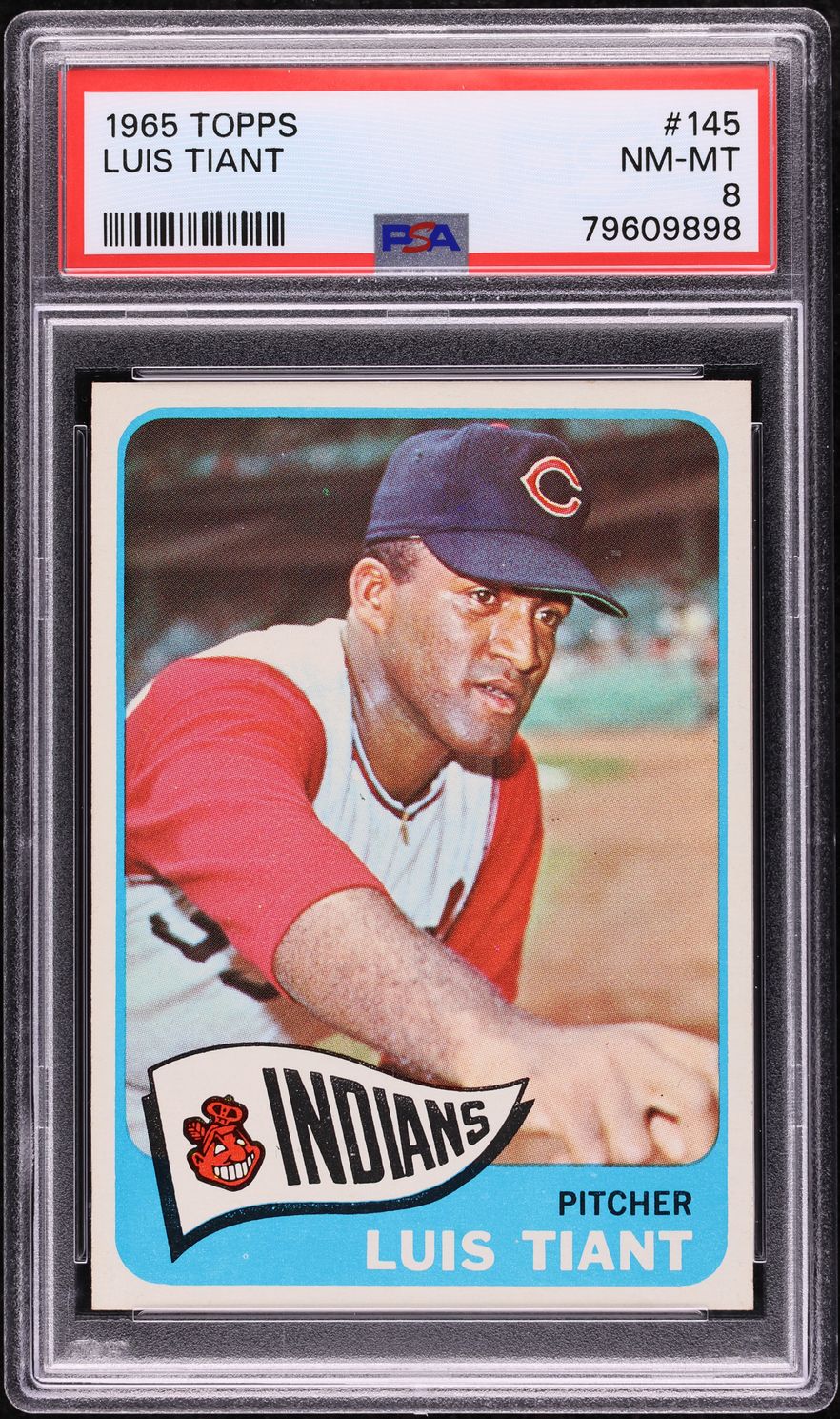 1965 Topps Luis Tiant ROOKIE #145 PSA 8 NM-MT