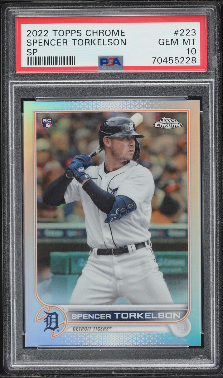 2022 Topps Chrome Variation Spencer Torkelson SP ROOKIE #223 PSA 10 GEM MINT