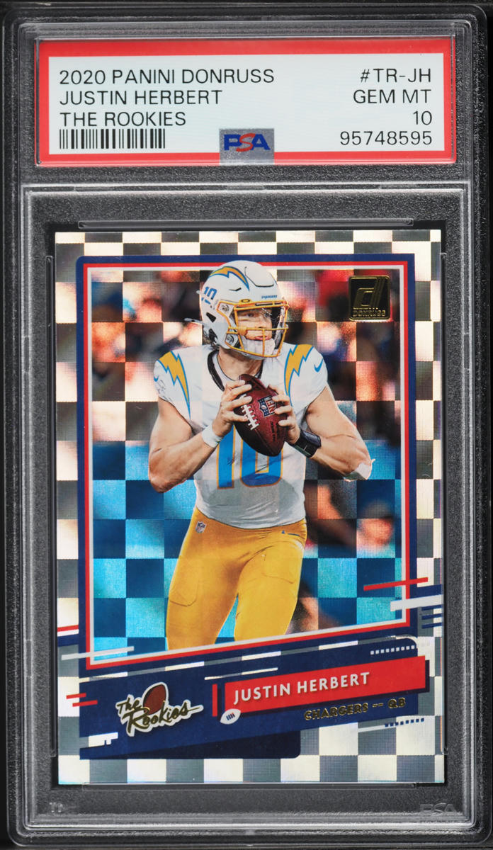 2020 Donruss The Rookies Justin Herbert ROOKIE #TR-JH PSA 10 GEM MINT