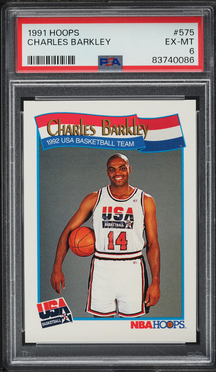 1991 Hoops USA Basketball Charles Barkley #575 PSA 6 EXMT