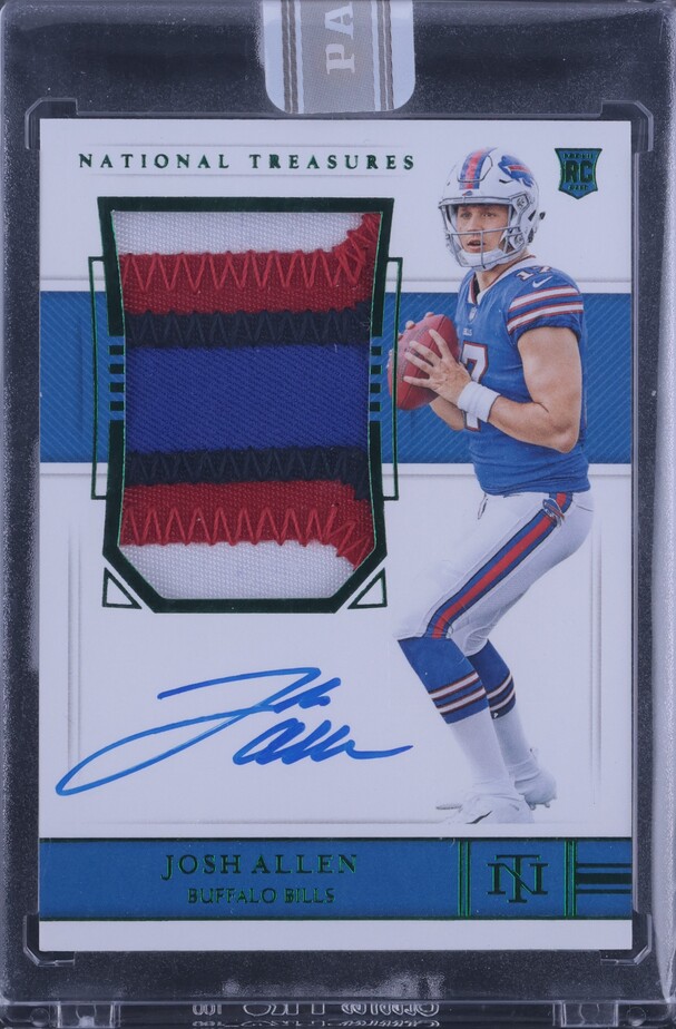 2018 National Treasures White Box Josh Allen ROOKIE PATCH AUTO 1/1 #163 CGC AUTH