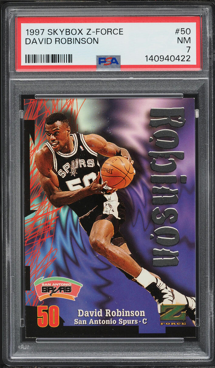 1997 Skybox Z-Force David Robinson #50 PSA 7 NRMT