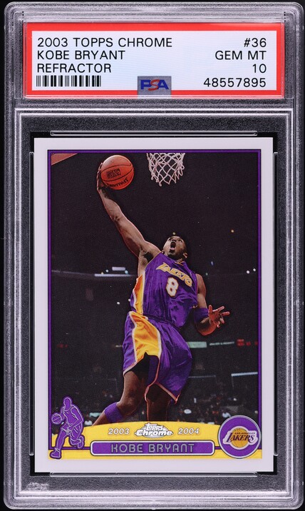 1998 Bowman's Best Atomic Refractor Kobe Bryant AUTO #A1 BGS 9.5