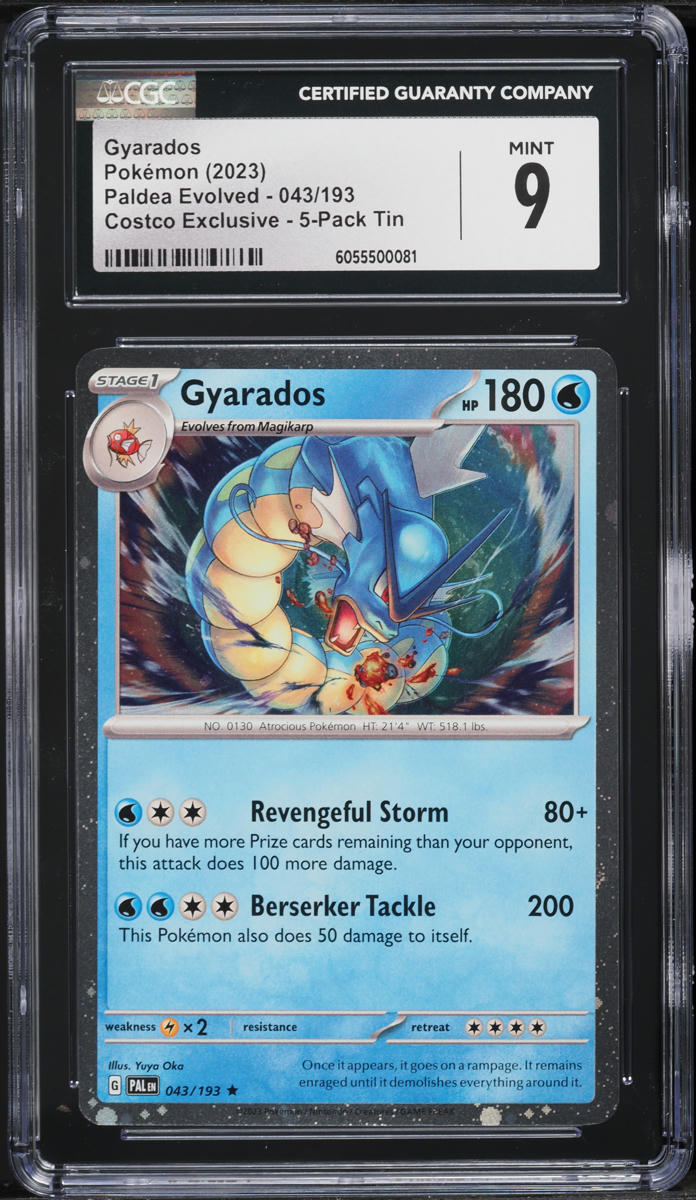 2023 Pokemon Scarlet & Violet Promo Paldea Evolved Costco Exclusive Gyarados #043 CGC 9 MINT