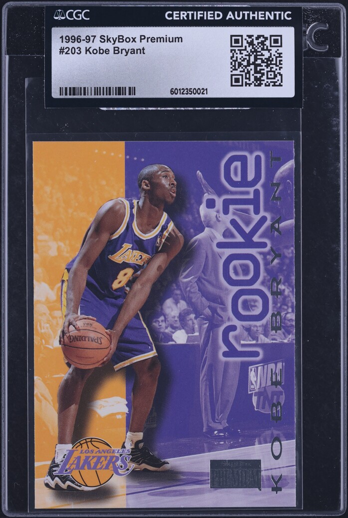 1996 Skybox Premium Kobe Bryant ROOKIE #203 CGC AUTH