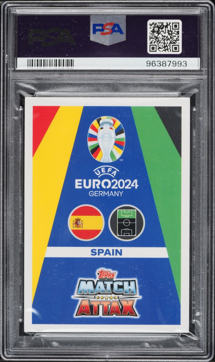 2024 Topps Match Attax UEFA Euro '24 Breakthrough Baller Lamine Yamal #BBU5 PSA 10 GEM MINT