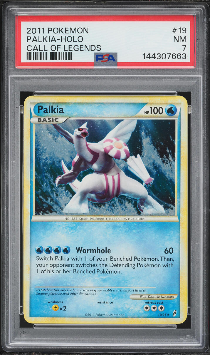 2011 Pokemon Call Of Legends Holo Palkia #19 PSA 7 NRMT