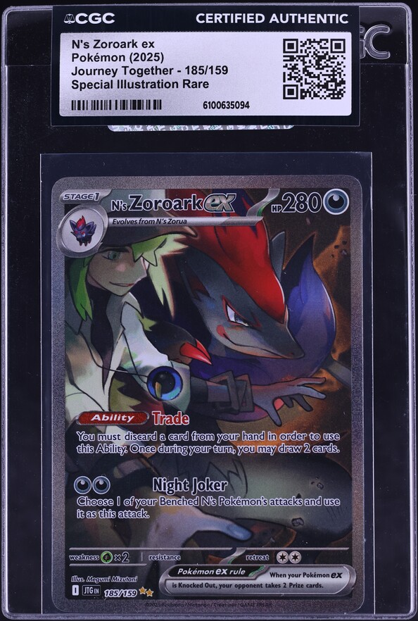 2025 Pokemon Japanese SV Battle Partners Full Art N's Zoroark ex