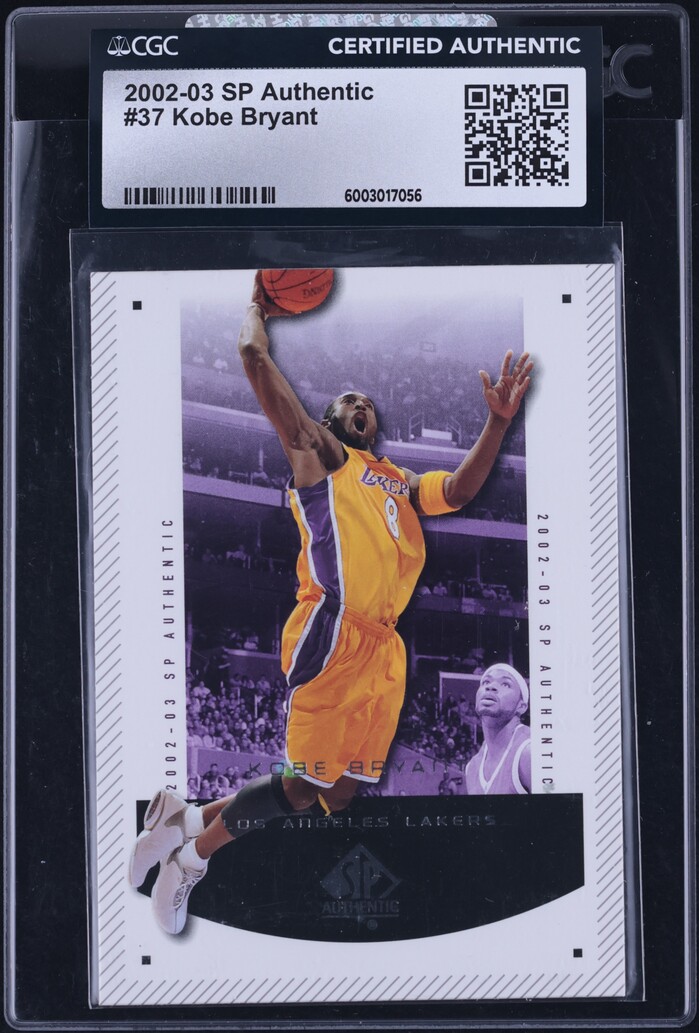 2002 SP Authentic Kobe Bryant #37 CGC AUTH