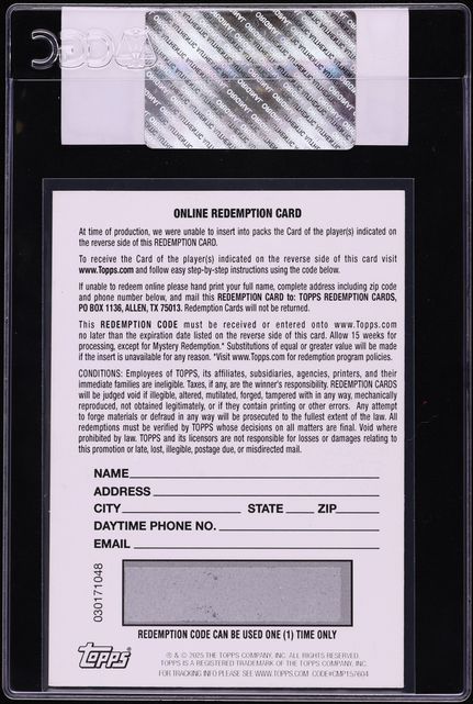 2025 Topps Chrome OPOY NFL Honors Gold Redemption Saquon Barkley NFL SHIELD PATCH /3