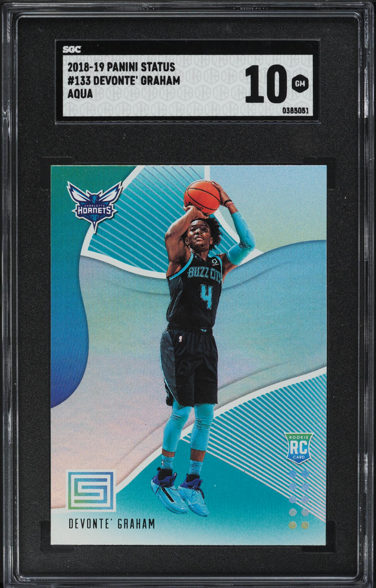 2018 Panini Status Aqua Devonte' Graham ROOKIE #133 SGC 10 GEM MINT - Main Image