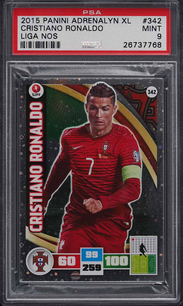 2015 Panini Adrenalyn XL Liga Nos Cristiano Ronaldo #342 PSA 9 MINT