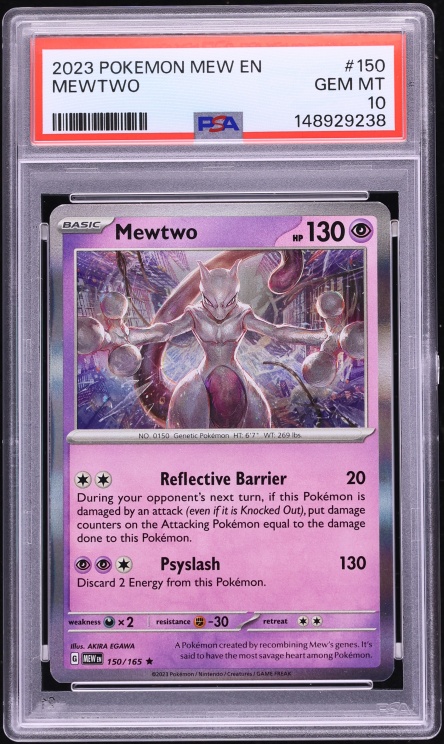 2023 Pokemon Scarlet & Violet 151 Holo Mewtwo #150 PSA 10 GEM MINT