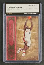 2003 SP Signature Famous Nicknames The King LeBron James ROOKIE