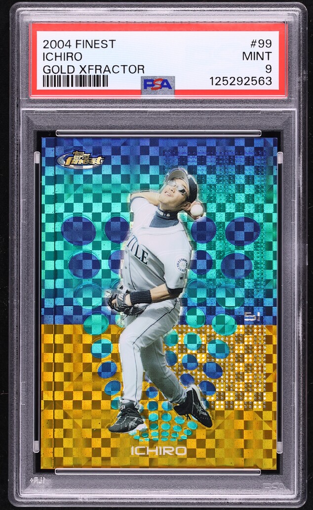 2004 Finest Gold Xfractor Ichiro Suzuki /139 #99 PSA 9 MINT
