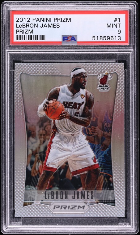 2012 Panini Prizm Silver LeBron James #1 PSA 9 MINT